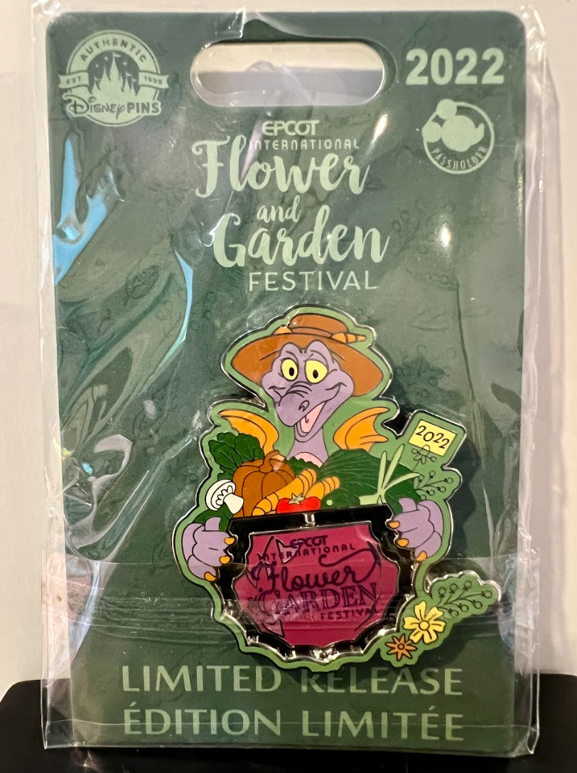 Epcot flower and garden festival figment pin 2022