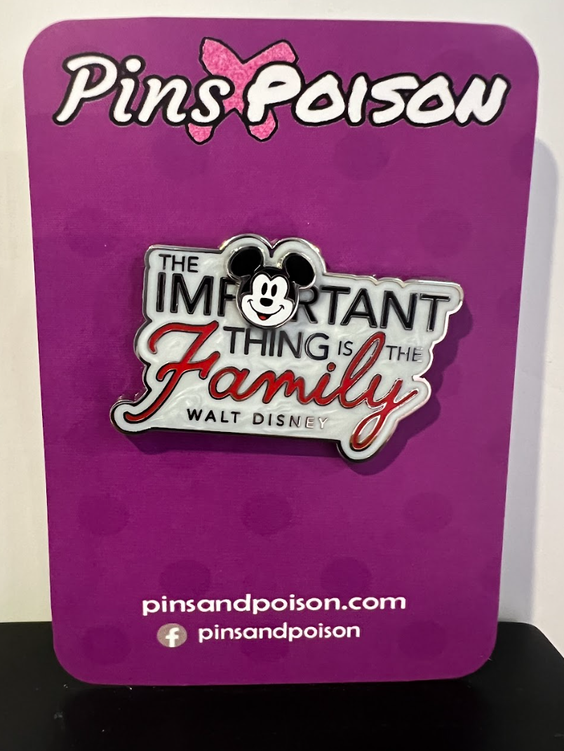 Walt Disney "Important Thing Is The Family" Mickey Pin