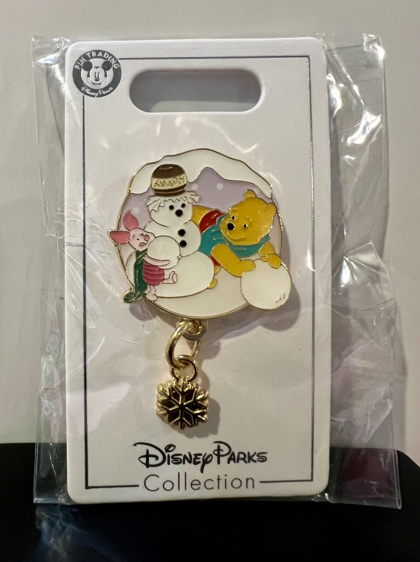 Pooh and Piglet Snowman Disney Pin