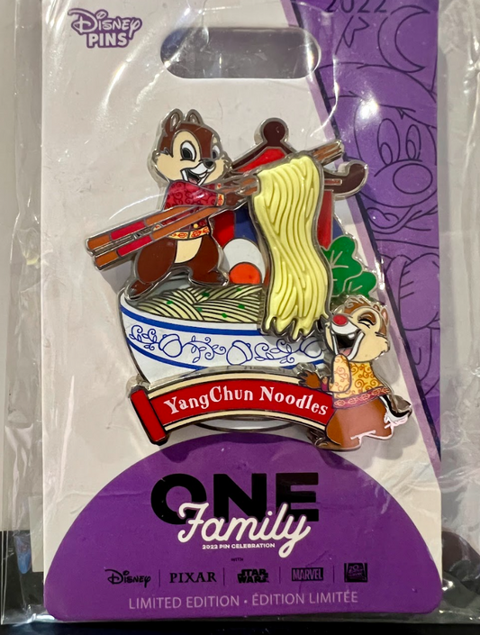 Disney One Family Chip and Dale Ramen Pin