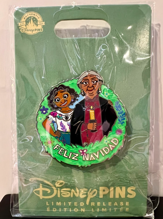 Disney Parks Encanto Mirabel and Abuela Christmas Pin