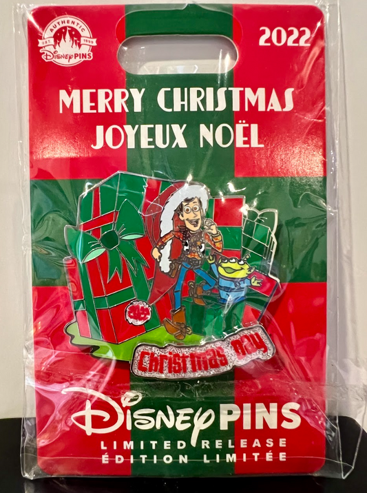 Merry Christmas Woody Toy Story Pin