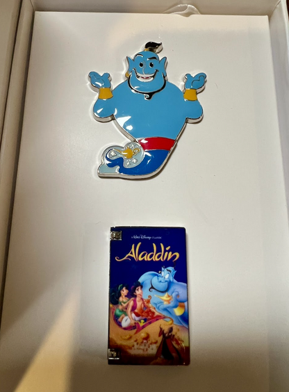 Disney Aladdin Genie VHS 2 pin Box Set