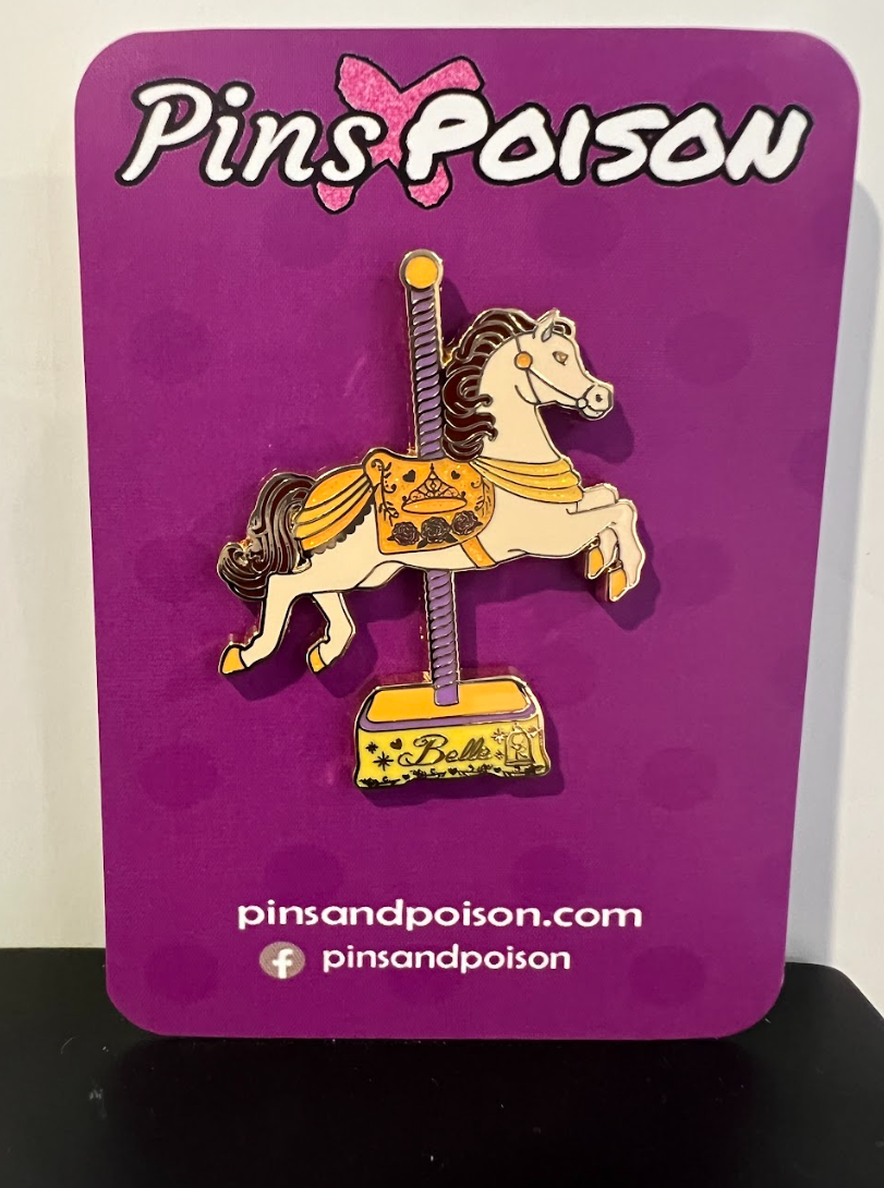 Pink A La Mode Belle  Carousel Pin