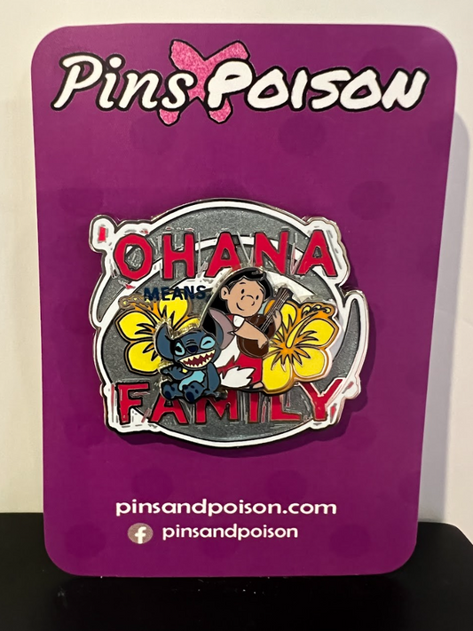 Disney Ohana Means Family Lilo and Stitch Pin LE 300