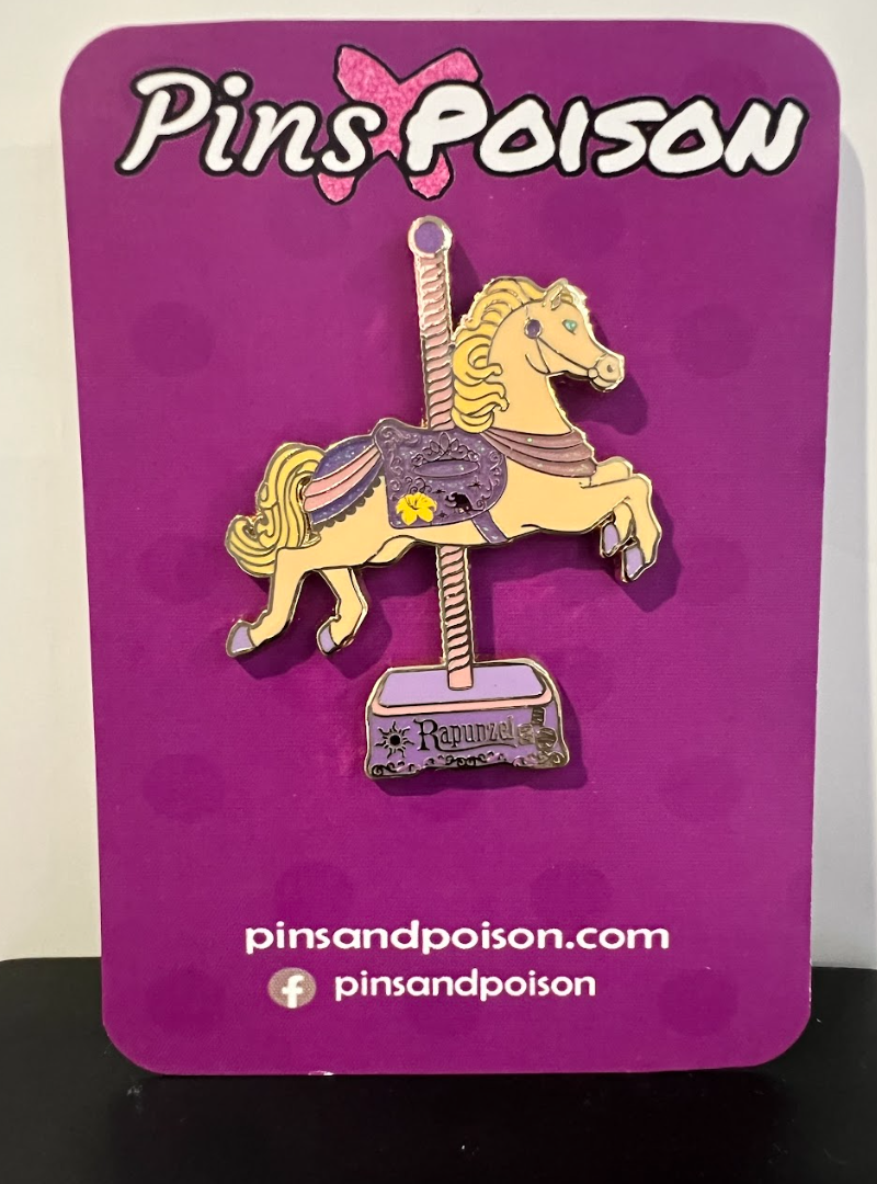 Pink A La Mode Rapunzel  Carousel Pin