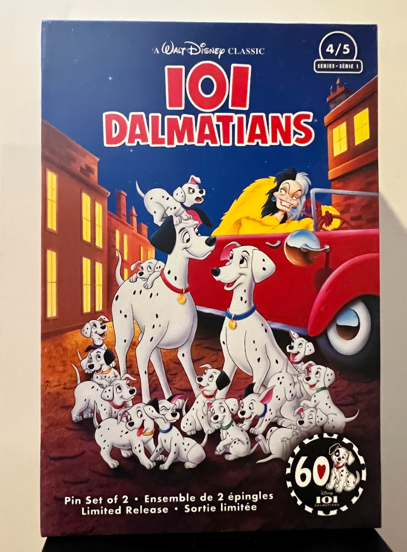 Disney 101 Dalmatians  VHS 2 pin Box Set