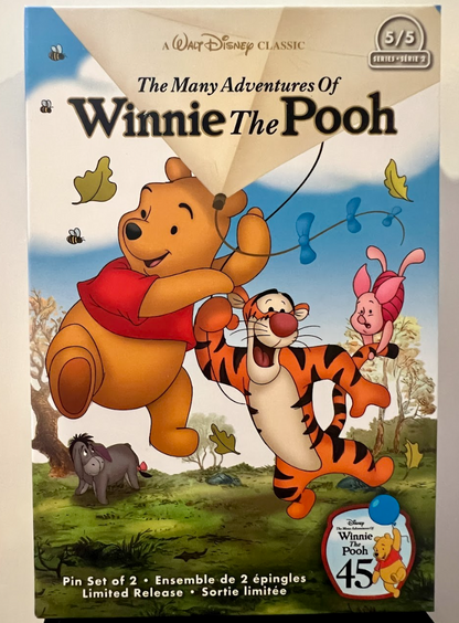 Disney the many adventures of winnie the pooh VHS 2 pin Box Set