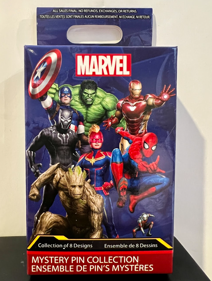 Disney Marvel Mystery Pin Collection Box Set Seales