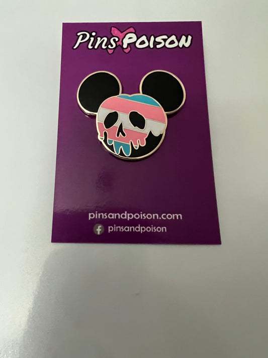 Pins and Poison Skull - Trans Rights!